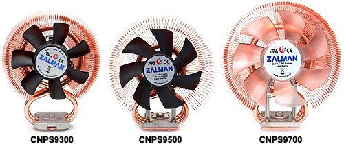 Image showing the height differences between the Zalman Aero Flower coolers