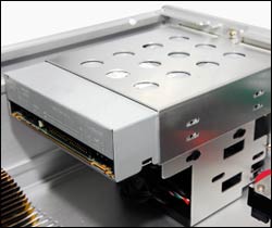 The HD160+ is compatible with most 5¼” optical drive for maximum compatibility