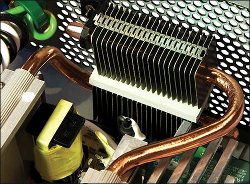 The X-Zero features heat-pipe cooling for a cooler PSU!