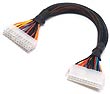 Nexus EXT-24 30cm Extension Cable for 20+4 pin with Black Mesh