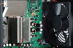 Image showing the 120mm cooling fan. Air duct not shown.