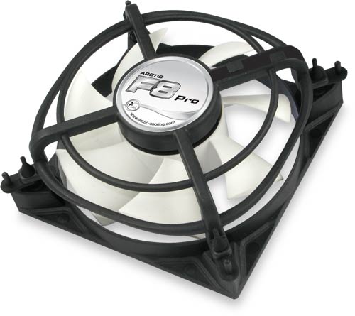 80 mm Case Fan with Vibration-Absorbing Low Noise Cooler for ultra Smooth Operation I patented Vibration-Reducing Fan Mount ARCTIC F8 Pro 