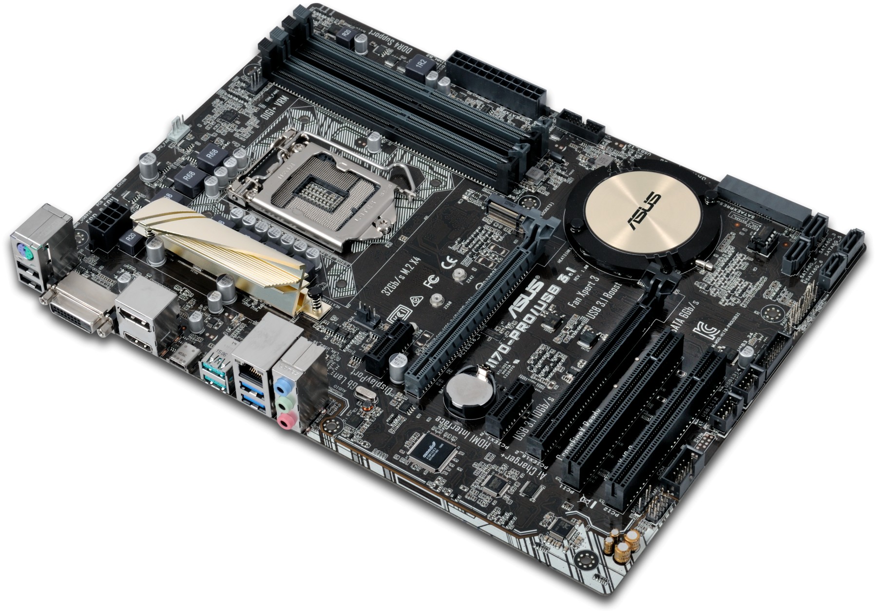 ASUS マザーボード H170-PRO + Core i7 6700 CPU