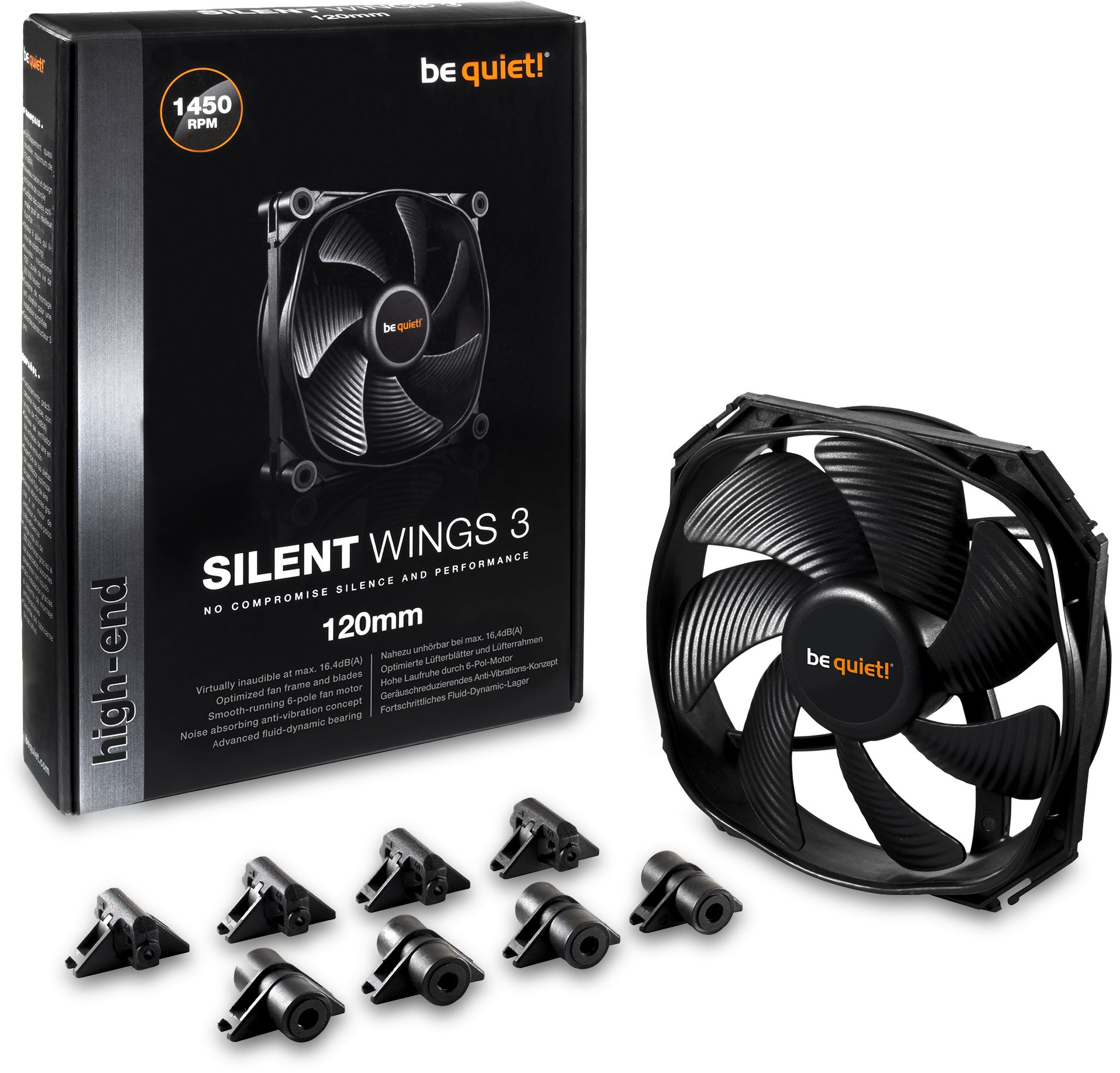 Silent Wings 3 120mm 3pin Quiet Fan, BL064