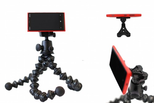 Tripod mounting uses standard quarter-inch screw thread (tripod not included)