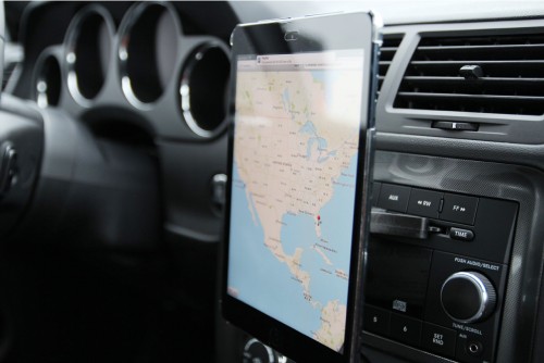 Fully capable of holding small tablets for the ultimate satnav experience