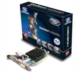 Sapphire Radeon HD5450 1GB PCI-E Dual DVI Graphics Card passively cooled 