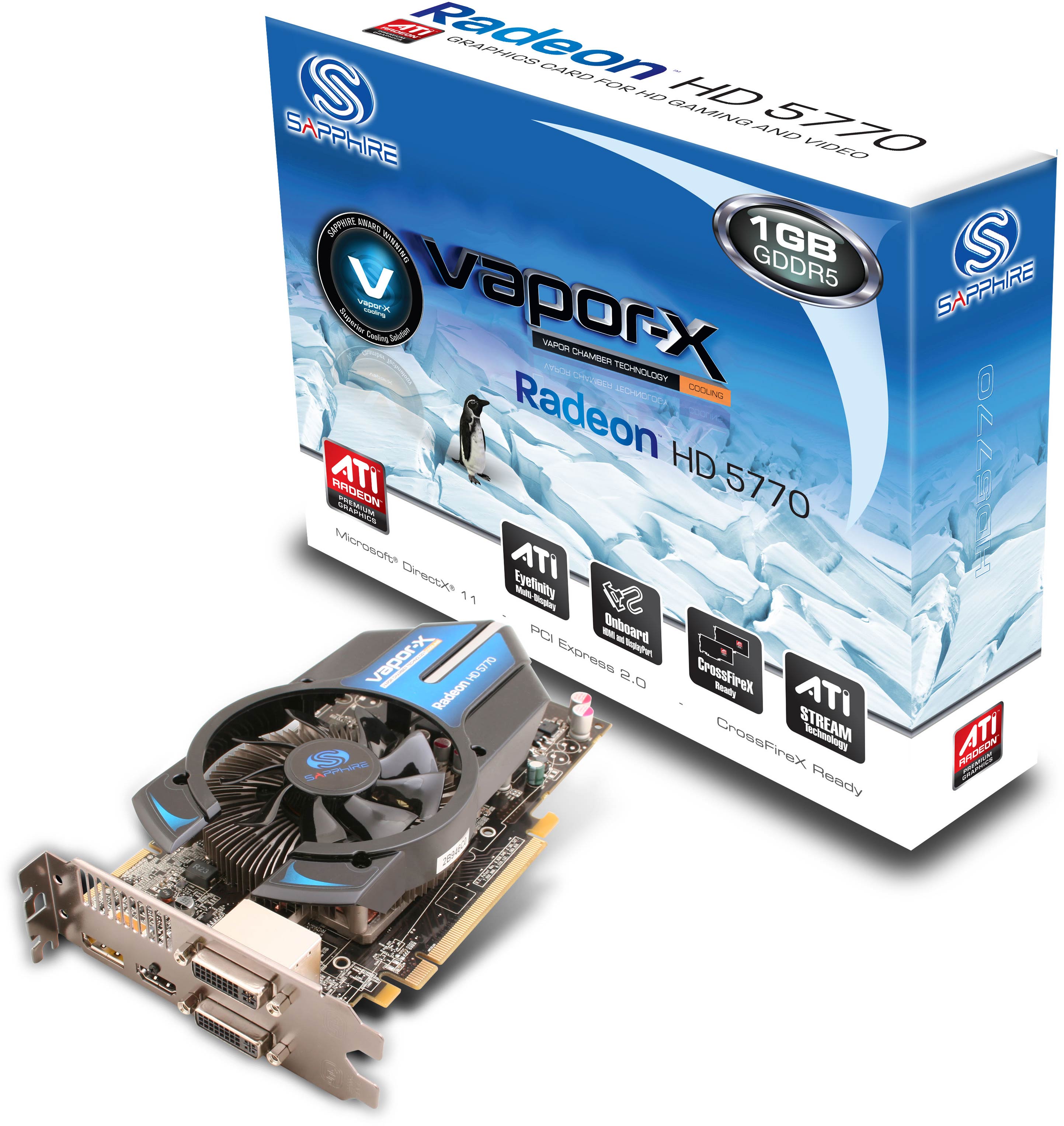 HD5770 VAPOR-X 1GB Graphics Card PCIE DX11