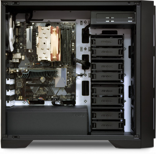 Internal image, shown with NH-U12S CPU cooler, GT1030 GPU on H370 motherboard