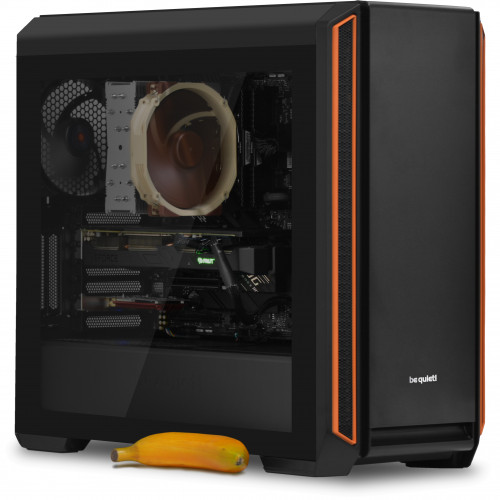 Serenity Pro Gamer i17 in 601 chassis, previous generation, banana for scale.