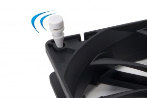 Silicone anti-vibrations mounts are supplied